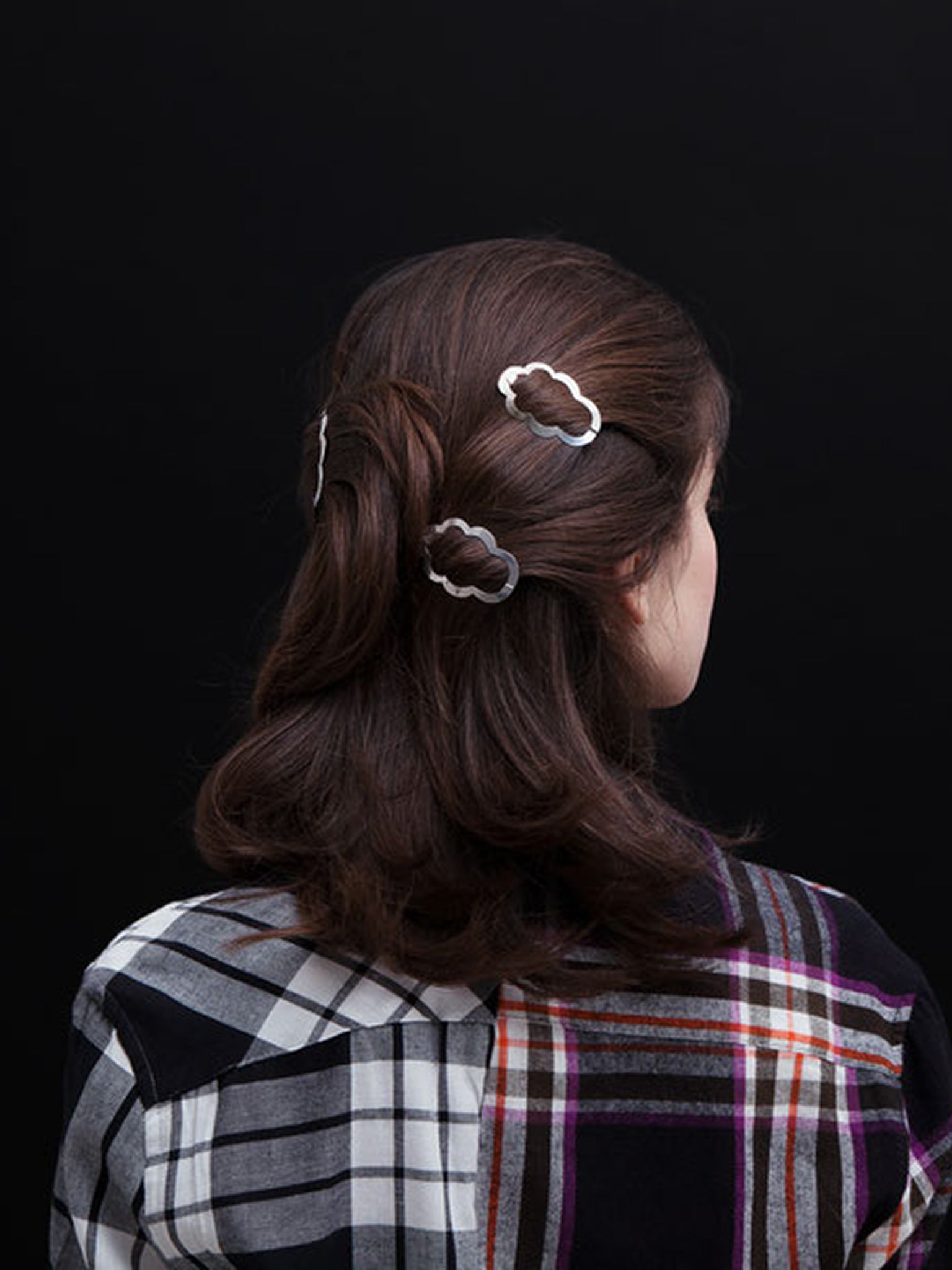 clinq camille hair-clip silver