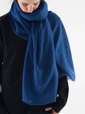 Denovembre milimeter scarf Blue