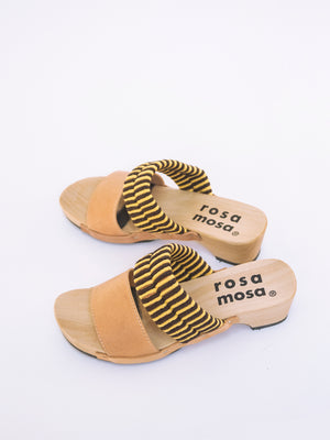 Rosa Mosa Mago Sandals Yellow Coffee