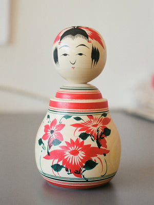Sakurai_Kokeshi Nemariko Medium Multicolor 15cm